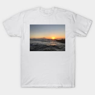 Wild Waves and Sunset in Torregaveta T-Shirt